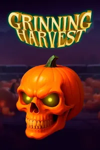 grinning harvest game logo